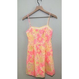 Lilly Pulitzer Bethany Dress Sunkissed Glow in the Dark 2 Like New Resort